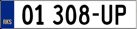 Trailer License Plate